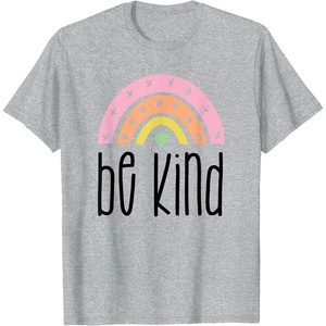 image:imageBe Kind Rainbow Gifts for Women Sisters Aunts Girlfriends TShirtHeather Grey