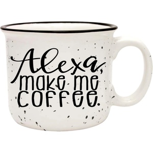 image:imageAlexa Make Me Coffee  Funny Ceramic Camper Coffee Mug White 14 oz Large Coffee Cup  Novelty Mug Perfect Gift for Women Mom Coworker Boss Wife Friend Under 25