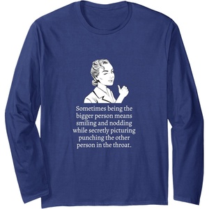 image:imageDesign Name  Funny Husband Gift Long Sleeve TShirtNavy Blue