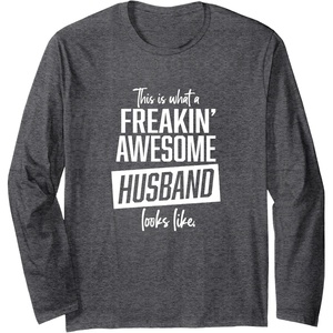 image:imageThis is what an awesome husband looks like funny gift Long Sleeve TShirtDark Heather Grey
