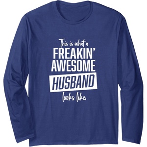 image:imageThis is what an awesome husband looks like funny gift Long Sleeve TShirtNavy Blue