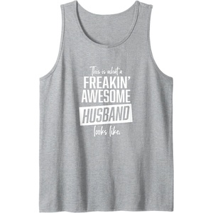 image:imageThis is what an awesome husband looks like funny gift Tank TopHeather Grey