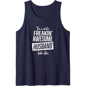 image:imageThis is what an awesome husband looks like funny gift Tank TopNavy Blue