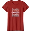 image:imageBestie  Bestfriend Gifts Sisterhood Gift Friendship Gift TShirtCranberry Red