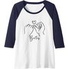 image:imageBesties Pinky Swear Bestfriend Gifts Sisterhood Gift Raglan Baseball TeeNavy BlueWhite