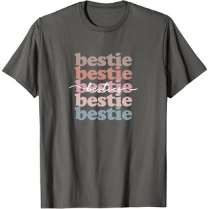 image:imageBestie  Bestfriend Gifts Sisterhood Gift Friendship Gift TShirtAsphalt Grey