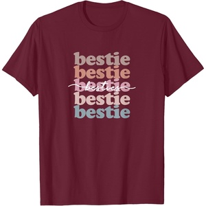 image:imageBestie  Bestfriend Gifts Sisterhood Gift Friendship Gift TShirtBurgundy