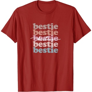 image:imageBestie  Bestfriend Gifts Sisterhood Gift Friendship Gift TShirtCranberry Red