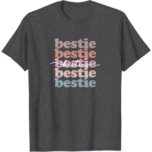 image:imageBestie  Bestfriend Gifts Sisterhood Gift Friendship Gift TShirtDark Heather Grey