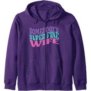 image:imageFunny Wife Retro Zip HoodiePurple