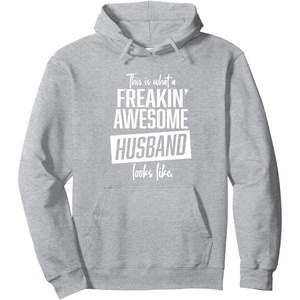 image:imageThis is what an awesome husband looks like funny gift Pullover HoodieHeather Grey