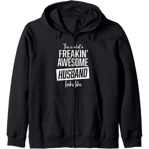 image:imageThis is what an awesome husband looks like funny gift Zip HoodieBlack