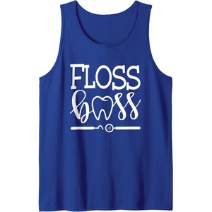 image:imageFloss Boss Dentist Dental Hygienist amp Assistant Gift Tank TopRoyal Blue