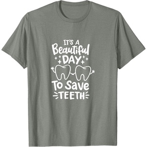image:imageIts A Beautiful Day to Save Teeth  Dental Specialist Gifts TShirtOlive Heather