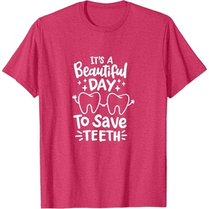 image:imageIts A Beautiful Day to Save Teeth  Dental Specialist Gifts TShirtRed Heather