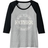 image:imageFather  The Man The Myth The Legend Gift Raglan Baseball TeeBlackAthletic Heather