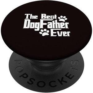 image:imageDogfather Gift for Dog Lovers Pet Owners Dog Dad PopSockets Swappable PopGripStandard