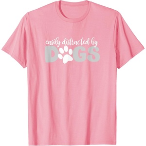 image:imageEasily Distracted by Dogs  Dog Lover Gifts TShirt for Men Women KidsPink