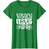 image:imageTeach Love Inspire  Great gift for Teachers TShirtKelly Green