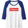 image:imageCheese amp Not Supreme  Funny Gift for Teens Raglan Baseball TeeRoyal BlueWhite