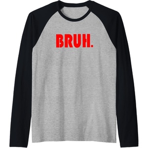 image:imageFunny Bruh Gifts for Teens Tweens amp Teenagers Raglan Baseball TeeBlackAthletic Heather