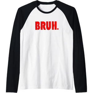 image:imageFunny Bruh Gifts for Teens Tweens amp Teenagers Raglan Baseball TeeBlackWhite