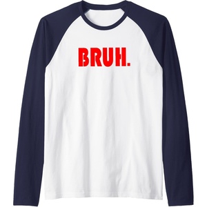 image:imageFunny Bruh Gifts for Teens Tweens amp Teenagers Raglan Baseball TeeNavy BlueWhite