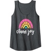 image:imageChoose Joy Gift for Women Girls Sisters Friends Tank TopDark Heather Grey