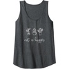 image:imageNot a Hugger Funny Cactus Gifts for Her TeensGirls Tank TopDark Heather Grey