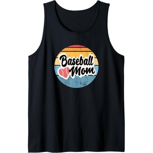 image:imageBaseball Mom Retro  Gift for Mother Tank TopBlack