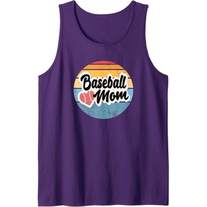 image:imageBaseball Mom Retro  Gift for Mother Tank TopPurple