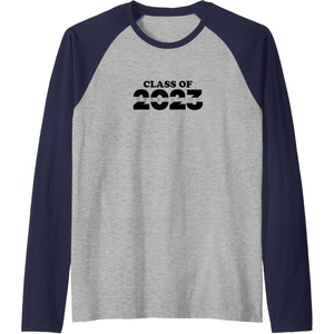 image:imageClass of 2023 Graduation Gift Class Of 2023 Raglan Baseball TeeNavy BlueAthletic Heather