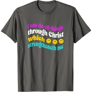image:imageI can do all things inspirational gift TShirtAsphalt Grey