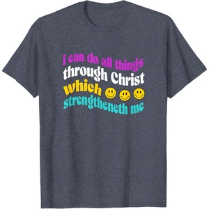 image:imageI can do all things inspirational gift TShirtHeather Blue