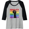 image:imageEquality  LGBTQIA Gifts Pride Gifts Raglan Baseball TeeBlackAthletic Heather