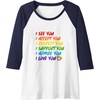 image:imageI Love You  LGBTQIA Gifts Pride Raglan Baseball TeeNavy BlueWhite