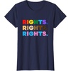 image:imageRights Rights Rights  LGBTQIA Gifts Pride Gifts TShirtNavy Blue