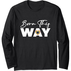 image:imageBorn This Way  LGBTQIA Gifts Pride Gifts Long Sleeve TShirtBlack