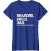 image:imageBearded Inked Dad  Fathers Day Gift TShirtRoyal Blue
