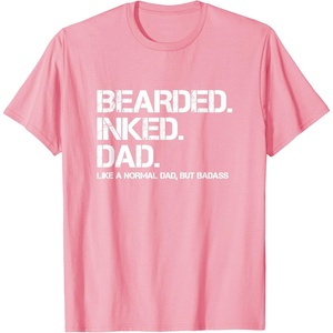 image:imageBearded Inked Dad  Fathers Day Gift TShirtPink