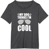 image:imageCool Dog  Gift for Dog Lovers TShirt for Men Women KidsDark Heather Grey