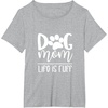 image:imageDog Mom  Great gift for Women Friends Mom TShirtHeather Grey
