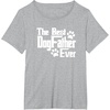 image:imageDogfather Gift for Dog Lovers Pet Owners Dog Dad TShirtHeather Grey