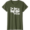 image:imageDogfather Gift for Dog Lovers Pet Owners Dog Dad TShirtOlive Green
