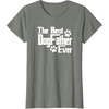 image:imageDogfather Gift for Dog Lovers Pet Owners Dog Dad TShirtOlive Heather