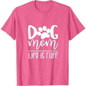 image:imageDog Mom  Great gift for Women Friends Mom TShirtPink Heather