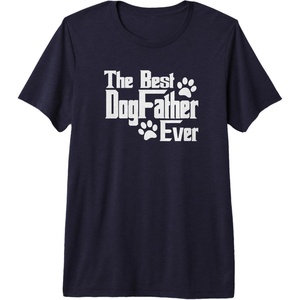 image:imageDogfather Gift for Dog Lovers Pet Owners Dog Dad Premium TriBlend TShirtNavy Blue