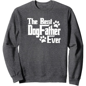 image:imageDogfather Gift for Dog Lovers Pet Owners Dog Dad SweatshirtDark Heather Grey