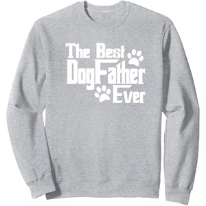 image:imageDogfather Gift for Dog Lovers Pet Owners Dog Dad SweatshirtHeather Grey