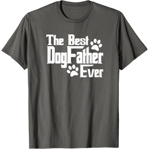 image:imageDogfather Gift for Dog Lovers Pet Owners Dog Dad TShirtAsphalt Grey